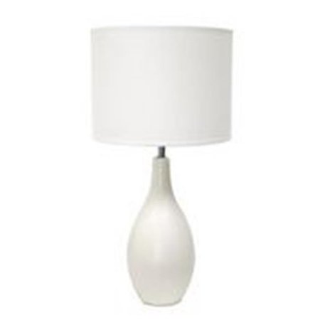 ALL THE RAGES All The Rages LT2002-OFF Oval Base Ceramic Table Lamp - Off White LT2002-OFF